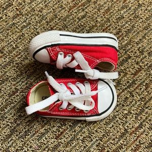 infant red converse